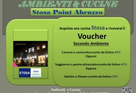 Sconto dal 40 al 50% sul secondo ambiente a Vostra scelta